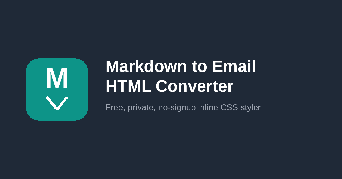 Markdown to Email screenshot